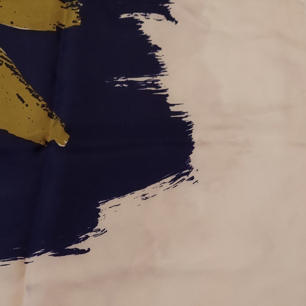 Christian Dior Navy and Olive Green Scarf - Picture 4 of 5